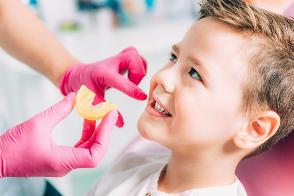 Lakeside smile Orthodontist working with little boy